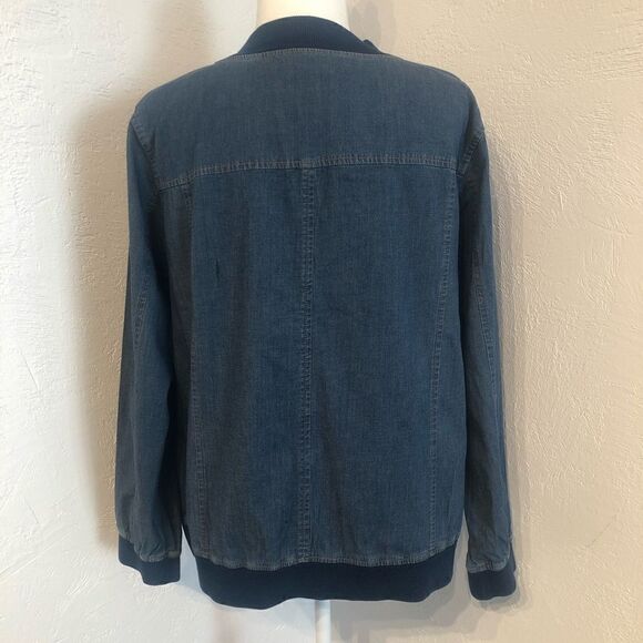 Denim & Co. Chambray Jean Jacket - Picture 5 of 8